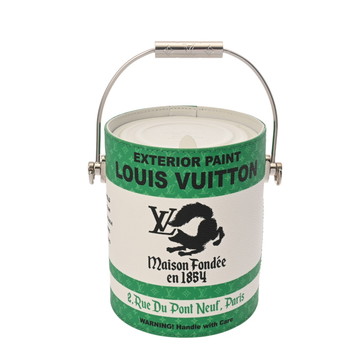 ルイヴィトン LVペイントカン グリーン/ホワイト M81592 キャンバス/レザー レディース バッグ 【bag】