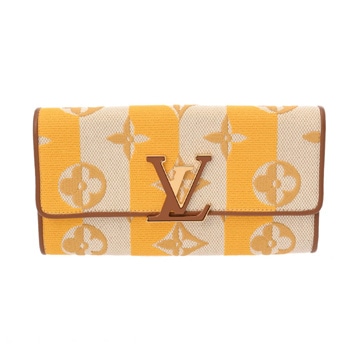 ルイヴィトン ポルトフォイユ カプシーヌ ジョーヌ M80416 キャンバス/レザー レディース 財布 【purse】