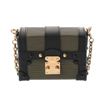 ルイヴィトン エピ ポルトフォイユ トランク ミニ カーキ レザー レディース バッグ 【bag】