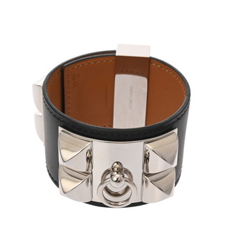 エルメス コリエドシアン GM ブラック/シルバー金具 ヴォーシャモニー ユニセックス ジュエリー 【jewelry】