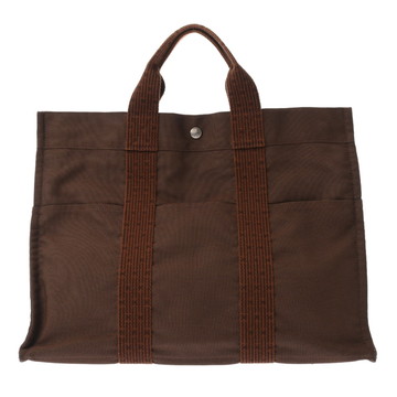 エルメス エールライン MM 新型 ブラウン キャンバス ユニセックス バッグ 【bag】