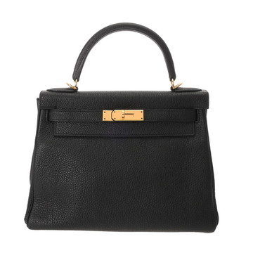 エルメス ケリー 28 内縫い ブラック トゴ レディース バッグ 【bag】