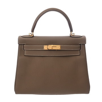 エルメス ケリー 28 内縫い エトゥープ トゴ レディース バッグ 【bag】