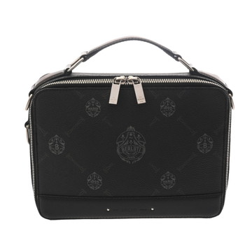 ベルルッティ テイクオフスモール ブラック コーティングキャンバス/レザー メンズ バッグ 【bag】