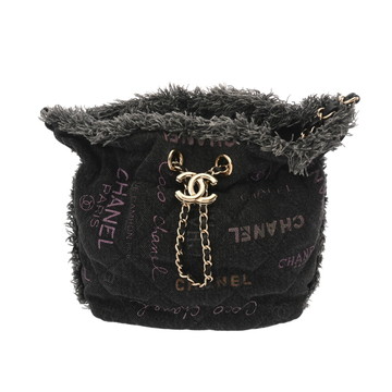 シャネル マトラッセ スモール バケットバッグ ブラック AS3091 デニム レディース バッグ 【bag】