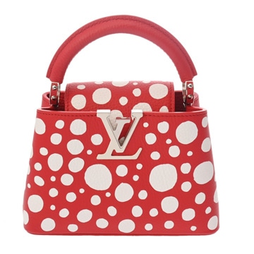 ルイヴィトン カプシーヌ MINI 草間彌生コラボ ルージュ M21692 トリヨンレザー レディース バッグ 【bag】