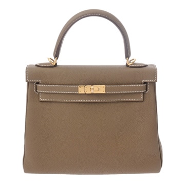 エルメス ケリー25 内縫い エトゥープ トゴ レディース バッグ 【bag】