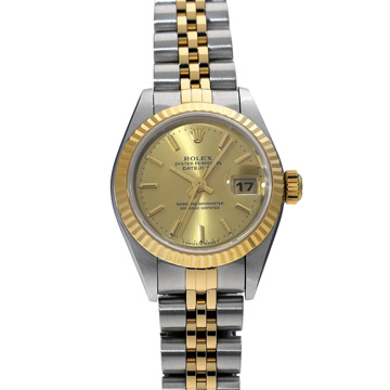 ロレックス デイトジャスト 79173 シャンパン レディース 時計 【wristwatch】