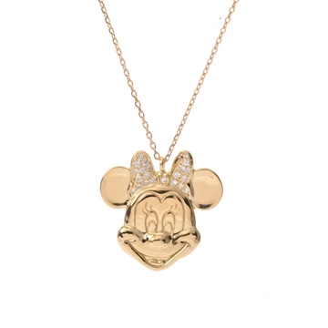 サンメイア ミニーマウス ダイヤ0.24ct ロンハーマン限定 K18イエローゴールド YG レディース ジュエリー 【jewelry】