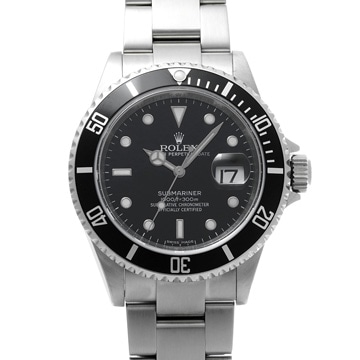 ロレックス サブマリーナ デイト 16610 ブラック メンズ 時計 【wristwatch】