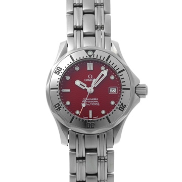 オメガ シーマスター プロフェッショナル 300 2582.61 レッド レディース 時計 【wristwatch】