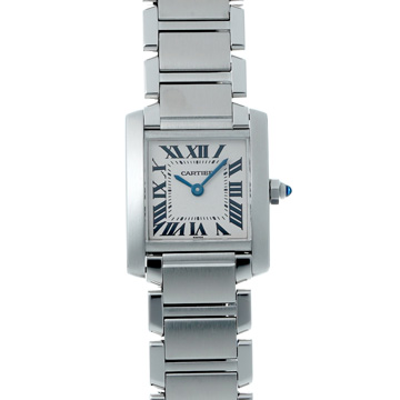 カルティエ タンクフランセーズ SM W51008Q3 シルバー レディース 時計 【wristwatch】