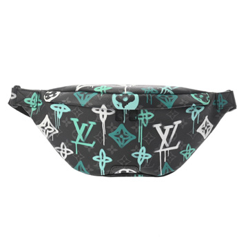 ルイヴィトン モノグラムエクリプス ディスカバリーバムバッグ PM グラフィティデザイン ブラック M21397 モノグラムキャンバス メンズ バッグ 【bag】