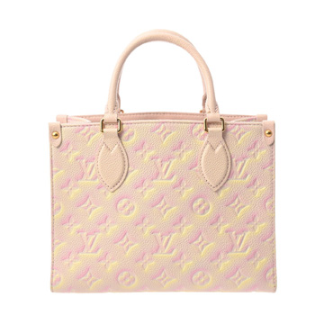ルイヴィトン モノグラムアンプラント オンザゴー PM ライトピンク M46168 レザー レディース バッグ 【bag】