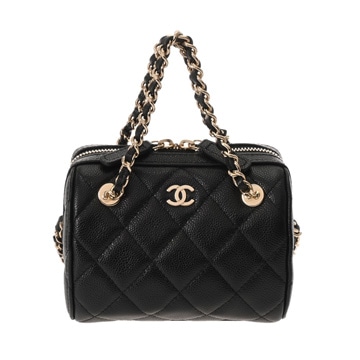 シャネル マトラッセ チェーンクラッチ ブラック AP4898 グレインドカーフスキン レディース バッグ 【bag】