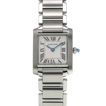 カルティエ タンク フランセーズ SM W51008Q3 シルバー レディース 時計 【wristwatch】