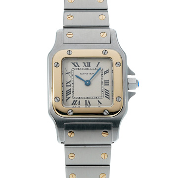 カルティエ サントス ガルベ SM W20012C4 アイボリー レディース 時計 【wristwatch】