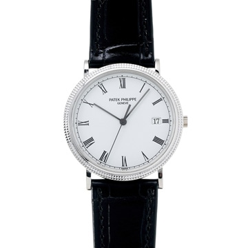 パテックフィリップ カラトラバ 新品ベルト 3944G-001 ホワイト レディース 時計 【wristwatch】