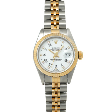 ロレックス デイトジャスト 10Pダイヤ 69173G ホワイト/ダイヤモンド レディース 時計 【wristwatch】