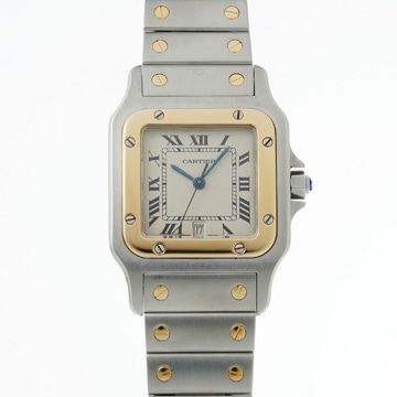 カルティエ サントス ガルベ LM アンティーク W20011C4 アイボリー レディース 時計 【wristwatch】