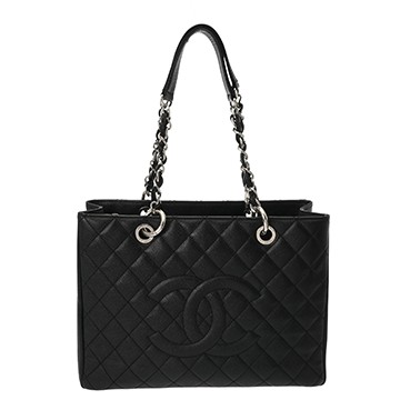 シャネル GST グランドショッピングトート ブラック A50995 キャビアスキン レディース バッグ 【bag】