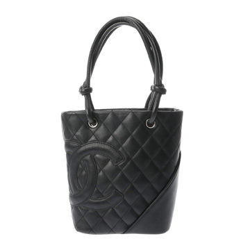 シャネル カンボンライン スモールトート ブラック/ブラック カーフ レディース バッグ 【bag】