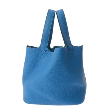エルメス ピコタン ロック MM ブルーザンジバル トリヨンクレマンス レディース バッグ 【bag】