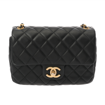 シャネル マトラッセ ミニチェーンショルダー ブラック AS3490 ラムスキン レディース バッグ 【bag】