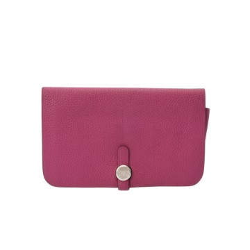 エルメス ドゴン GM ローズパープル シェーブル ユニセックス 財布 【purse】
