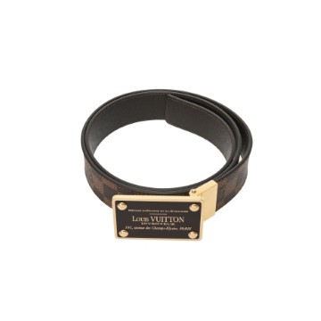 ルイヴィトン ダミエ サンチュール アンヴァントゥール サイズ95 ブラウン M9677 ダミエキャンバス メンズ 【other】