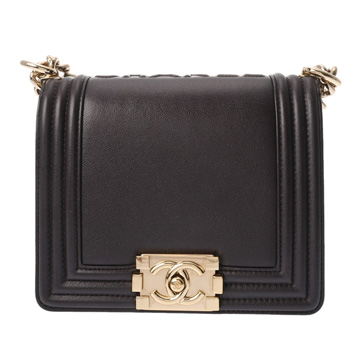 シャネル ボーイシャネル チェーンショルダー  ブラウン レザー レディース バッグ 【bag】