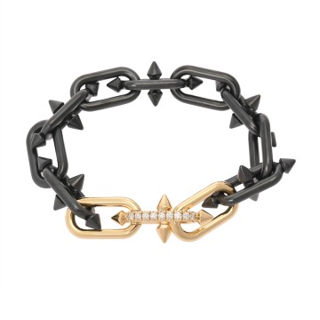 ティファニー タイタン byファレル ウィリアムズ ダイヤ0.46ct K18イエローゴールド YG/チタン ユニセックス ジュエリー 【jewelry】