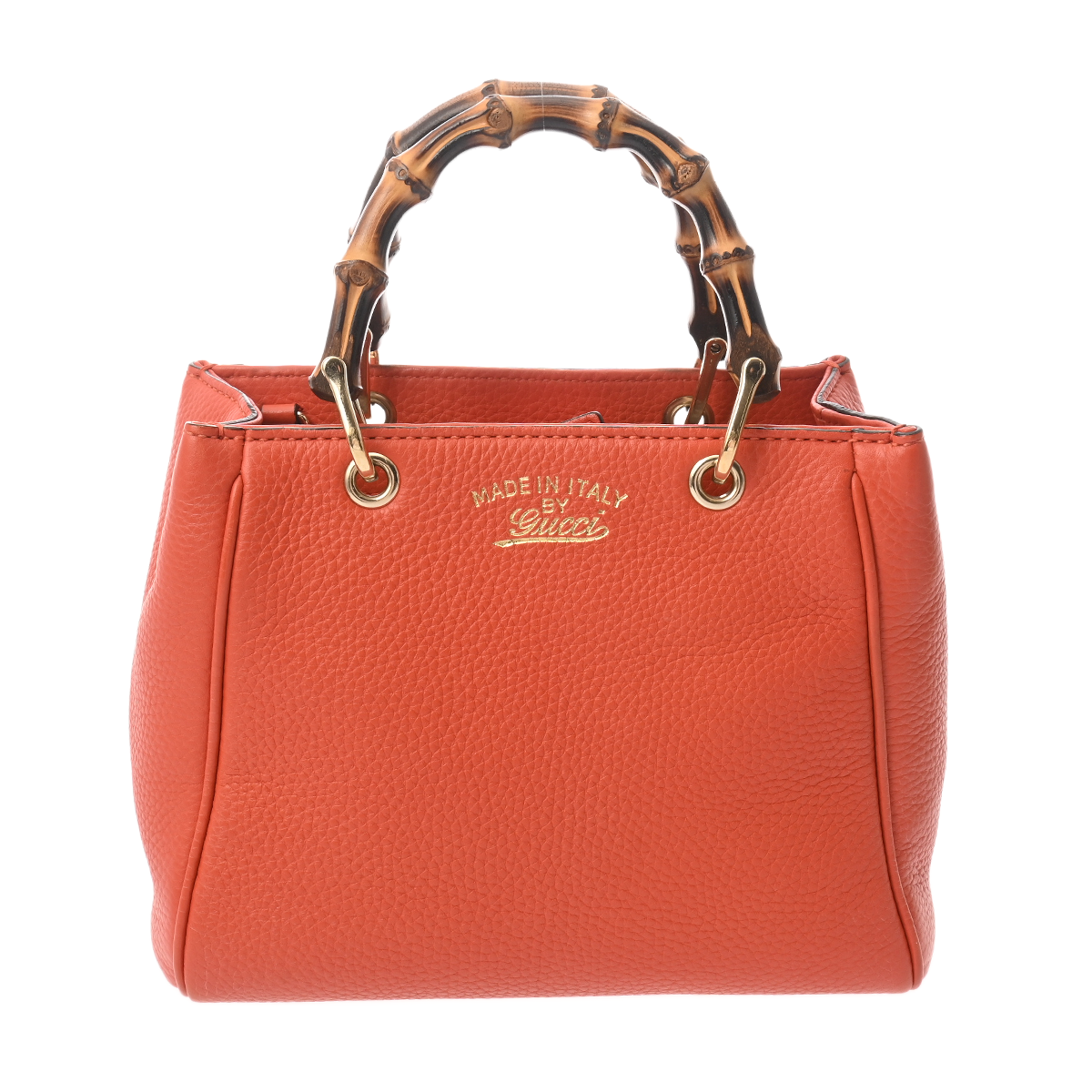 グッチ バンブー ミニショッパー オレンジ 368823 レザー レディース バッグ 【bag】