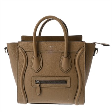 セリーヌ ラゲージ ナノ 2WAY デューン 189243 ドラムドカーフ レディース バッグ 【bag】