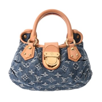 ルイヴィトン モノグラムデニム プリーティ ブルー M95020 デニム レディース バッグ 【bag】