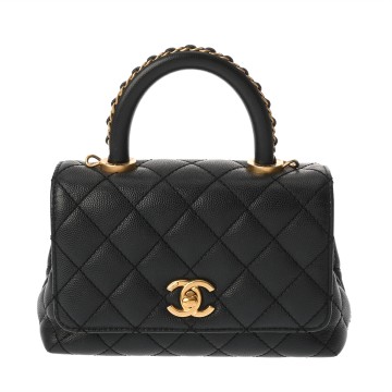シャネル マトラッセ ミニフラップバッグ XXS  ブラック AS2215 キャビアスキン レディース バッグ 【bag】