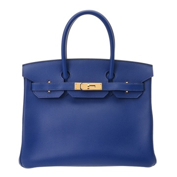 エルメス バーキン 30 ブルーエレクトリック ヴォーエプソン レディース バッグ 【bag】