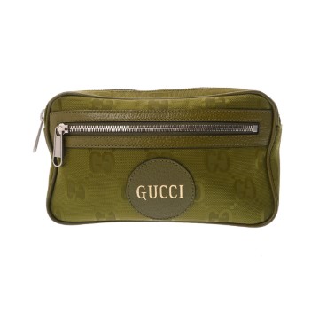 グッチ オブザグリッド ベルトバッグ グリーン 631341 GGナイロン/レザー レディース バッグ 【bag】