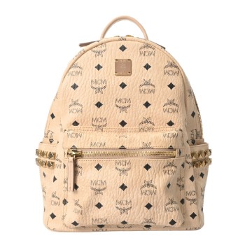 エムシーエム Stark サイドスタッズ バックパック  ベージュ MMKEAVE15IG001 レザー レディース バッグ 【bag】
