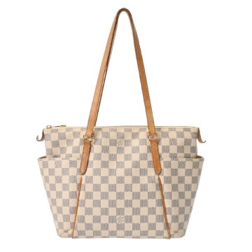 ルイヴィトン ダミエアズール トータリー PM ホワイト N51261 ダミエアズールキャンバス レディース バッグ 【bag】