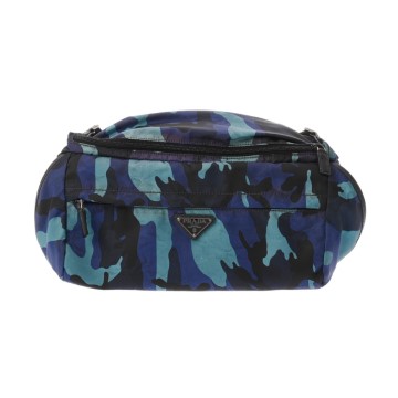 プラダ カモフラージュ ブルー VA0768 ナイロン ユニセックス バッグ 【bag】