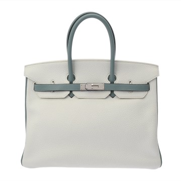 エルメス バーキン 35 SPオーダー ブロン/シエル トリヨンクレマンス ユニセックス バッグ 【bag】