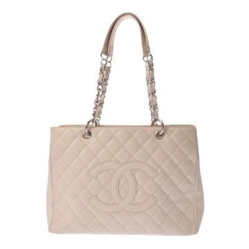 シャネル GST グランドショッピングトート アイボリー A50995 キャビアスキン レディース バッグ 【bag】