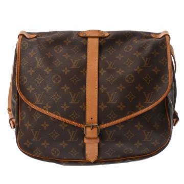 ルイヴィトン モノグラム ソミュール 35 ブラウン M42254 モノグラムキャンバス レディース バッグ 【bag】