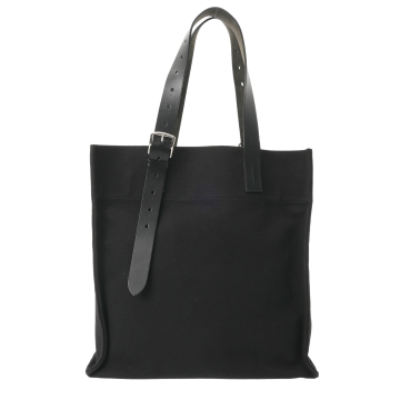 エルメス エトリヴィエール ショッピングトート ブラック キャンバス/レザー メンズ バッグ 【bag】