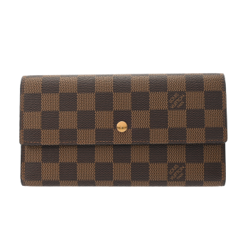 ルイヴィトン ダミエ ポルトフォイユ インターナショナル ブラウン ダミエキャンバス レディース 財布 【purse】