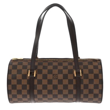 ルイヴィトン ダミエ パピヨン GM ブラウン/レッド N51303 ダミエキャンバス レディース バッグ 【bag】
