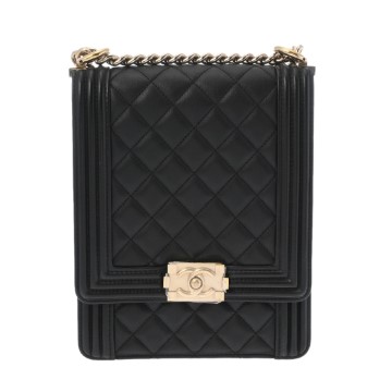 シャネル チェーンショルダー ブラック AS0130 ラムスキン レディース バッグ 【bag】