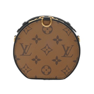 ルイヴィトン モノグラムリバース ミニ ボワットシャポー 2WAY キャメル/ブラック M68276 モノグラムキャンバス レディース バッグ 【bag】