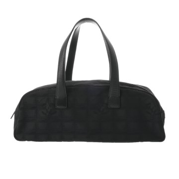 シャネル ニュートラベルライン ミニボストンバッグ ブラック ナイロン レディース バッグ 【bag】